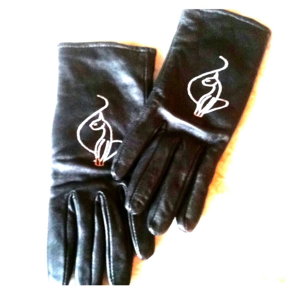 Baby Phat Leather Gloves